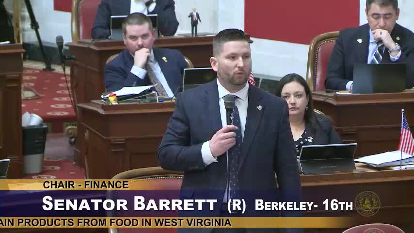 West Virginia Senate passes bill to remove toxic chemicals from food supply