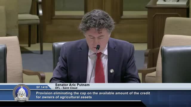 Senator Putnam advocates for expanded beginning farmer tax credit in Minnesota