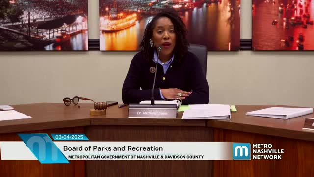 Metro Parks discusses Cheekwood and Bellevue Park renaming proposals in Nashville meeting