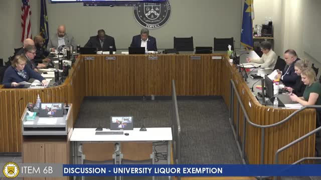 City Council reviews liquor store exemption request near Washburn University