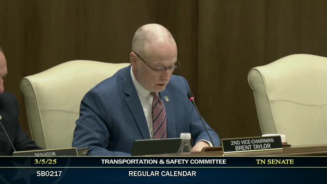 Committee advances bill allowing TDOT MOUs to preplan homeless‑encampment responses; advocates warn of costs