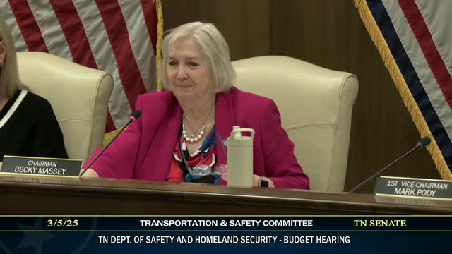 Department of Safety presents budget increases for troopers, centers and radio system; committee approves budget with amendment