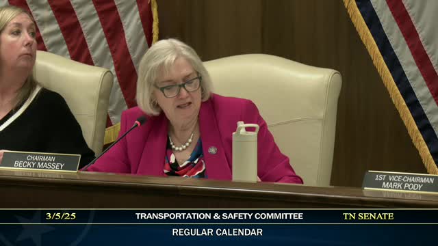 Committee advances bill to dedicate vehicle and tire sales taxes for recurring road funding