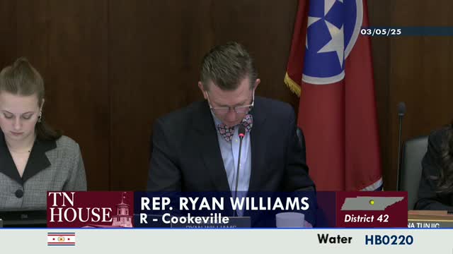Representative Reedy advocates for expansion of West Tennessee River Basin Authority membership