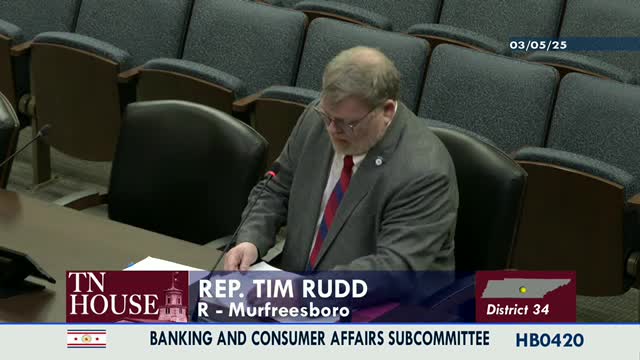 Tennessee lawmaker amends bill to enhance consumer credit card transparency