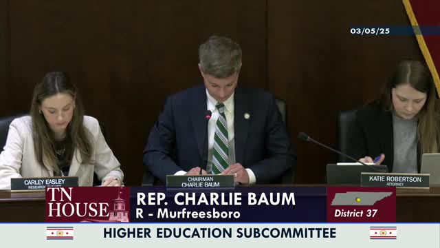 Subcommittee approves bill to modernize THEC authorities and streamline program approvals