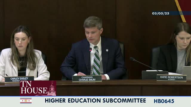 Tennessee committee debates $2M funding for private university student grants