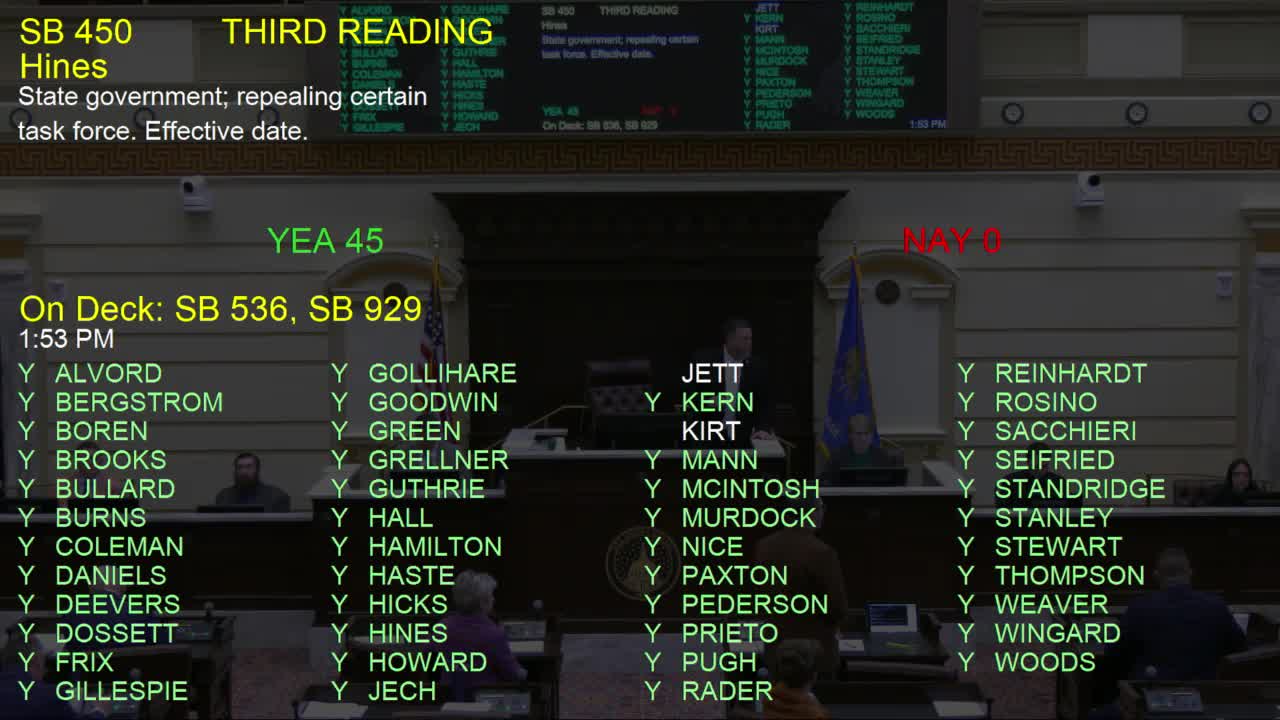 Senate passes measures to repeal inactive task force, codify osteopathic board practices and set county election backup rule