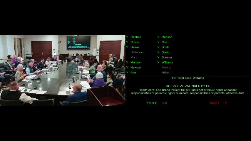 Oklahoma lawmakers advance youth protection bill and healthcare worker licensing reforms