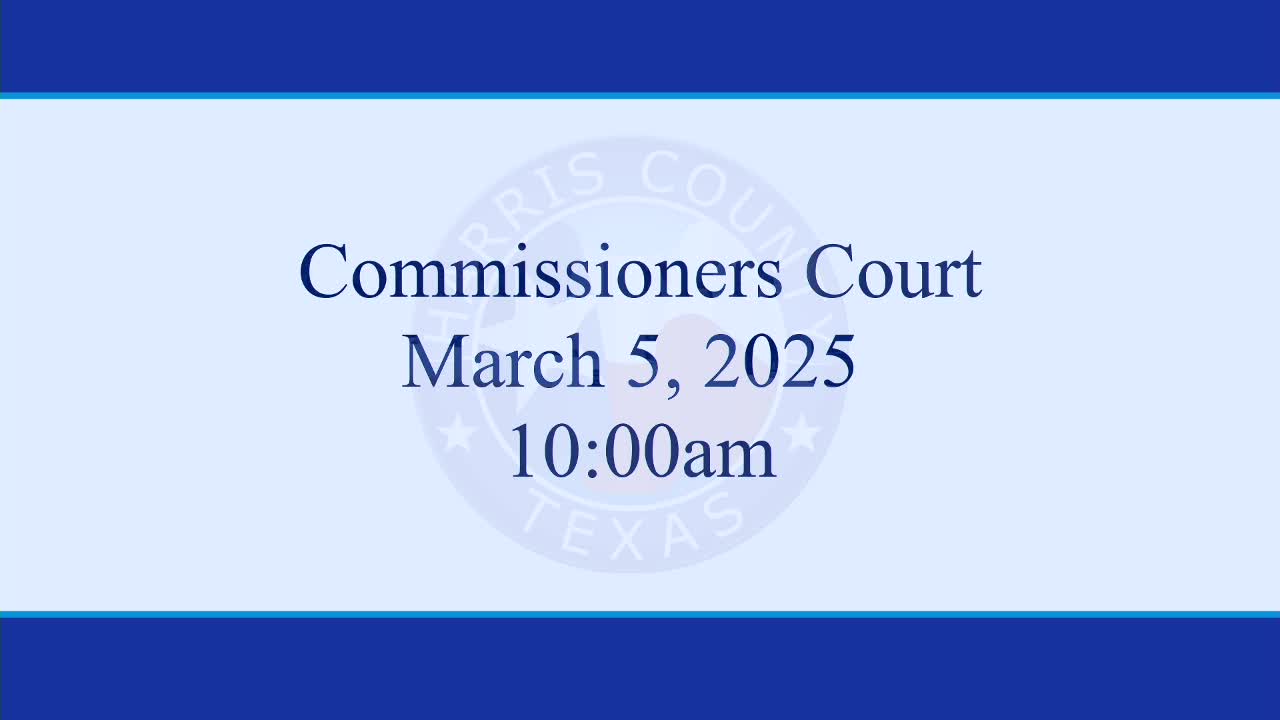 Harris County Commissioners Court addresses public health and bayou maintenance concerns
