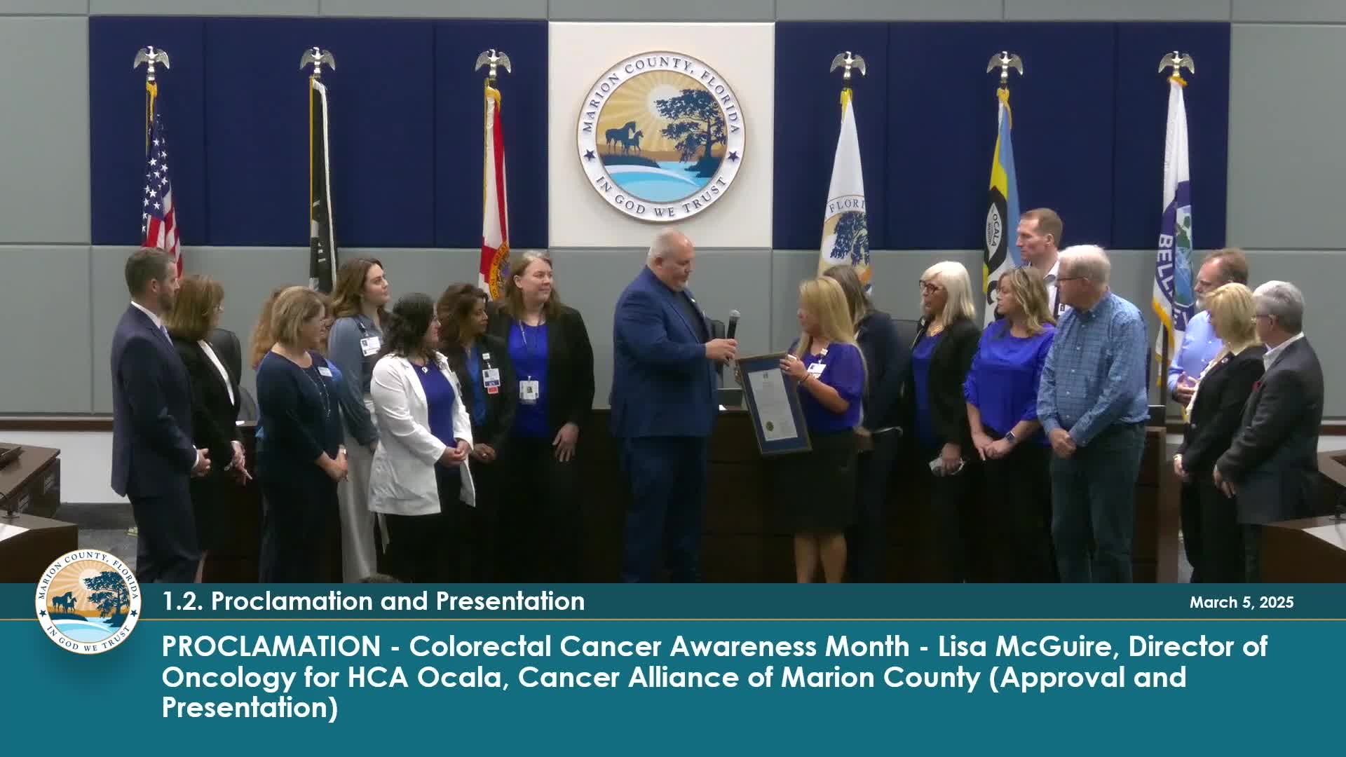 Cancer Alliance of Marion County promotes early screening to county commissioners