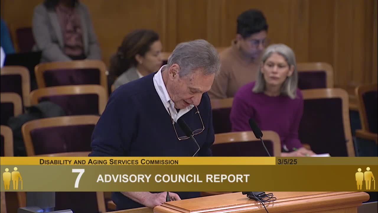 Advisory Council addresses Medicaid cuts and aging plan updates