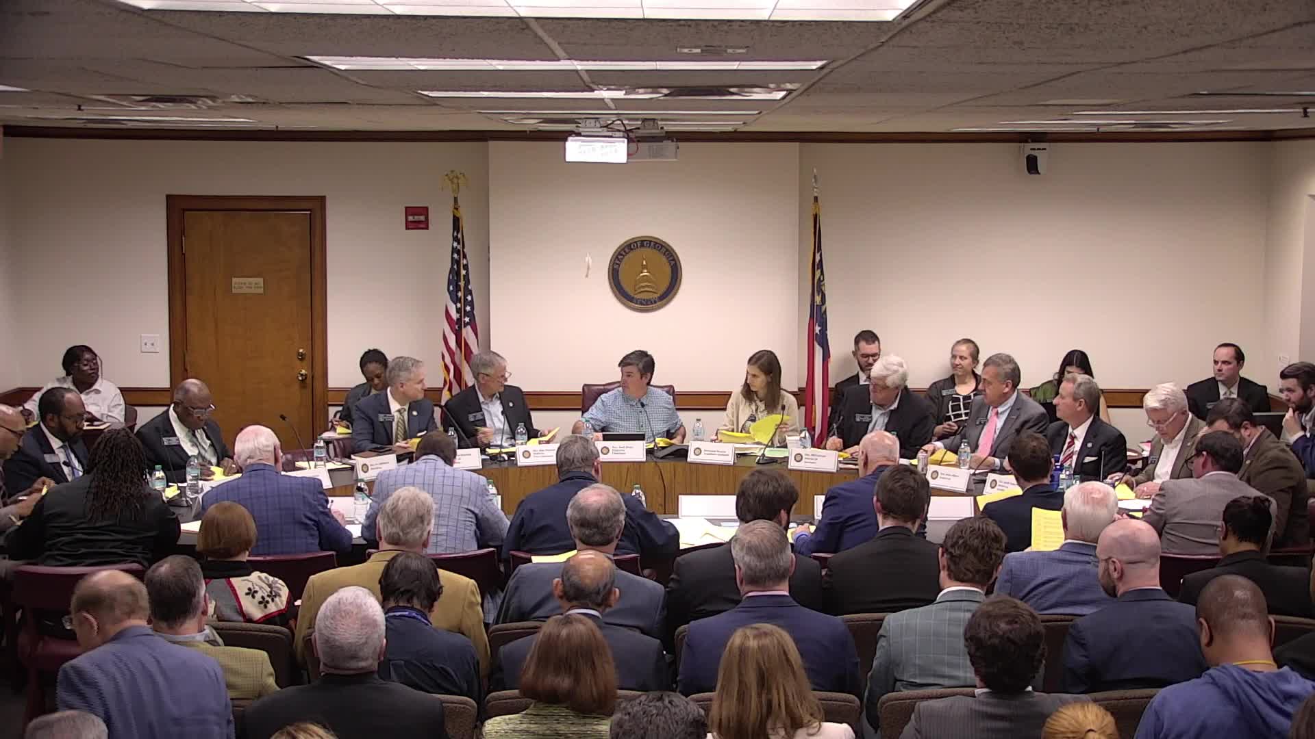Senate committee members select priority bills during lively session