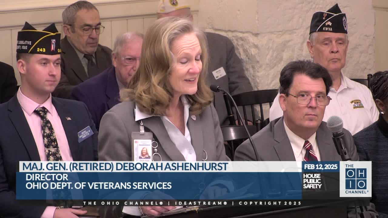 Director Ashenhurst outlines Ohio's veteran services and modernization plans for care facilities