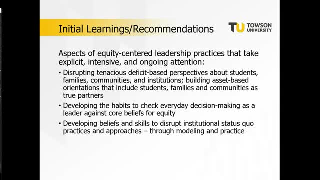 Towson educators discuss redefining equity in K-12 education approach