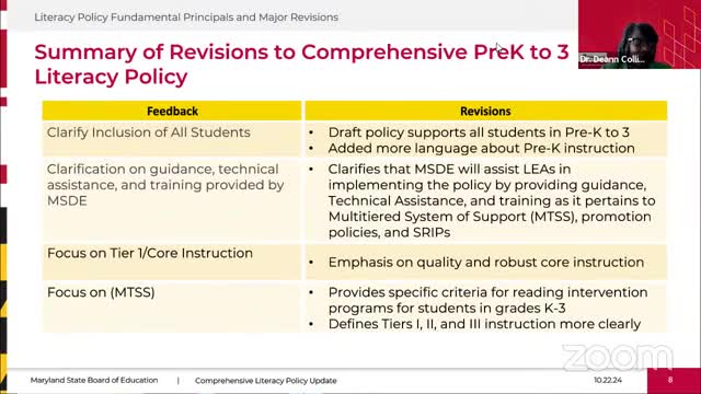 State Board ensures pre-K inclusion in new literacy initiative and teacher support plan