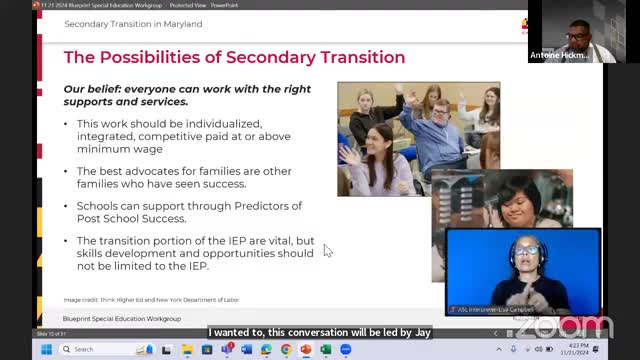Maryland officials outline new strategies for postsecondary readiness for students with disabilities