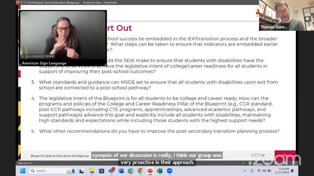 MSDE explores support strategies for students with disabilities and career readiness pathways