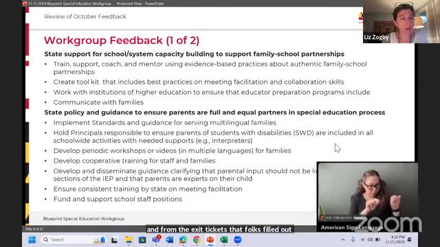 Maryland panel recommends improved family-school partnerships in special education process