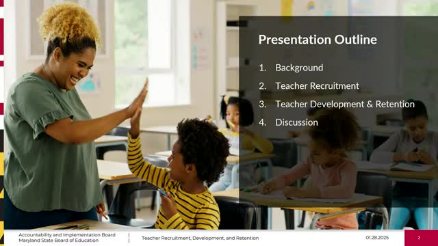 Maryland Education Board addresses teacher shortage and implements collaborative time blueprint