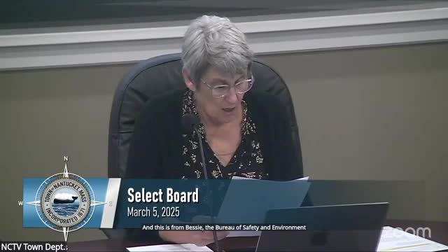 Nantucket speakers press Select Board on Vineyard Wind notification, blade break risks and ADLS testing