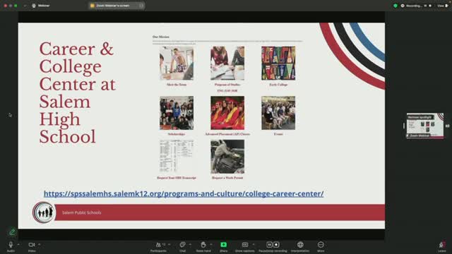 Salem Schools launch revamped Scholarships and Early College web pages