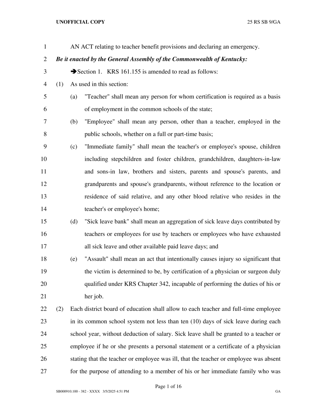 Kentucky mandates paid maternity leave for teachers by July 2030