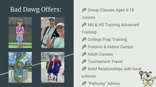 Bad Dog Tennis outlines expansion needs at Flower Mound Parks Board meeting