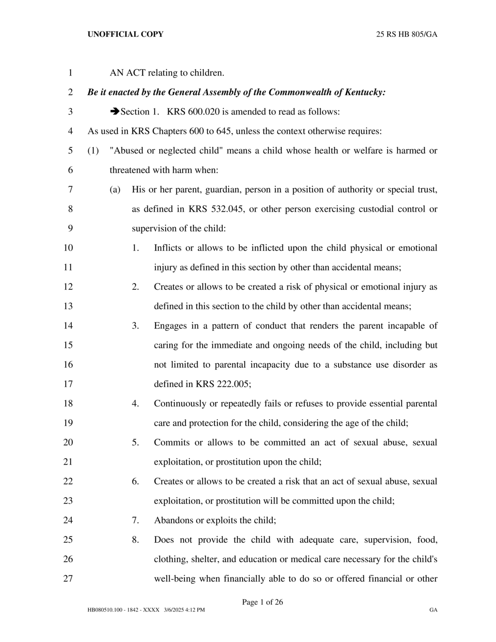 Kentucky cabinet modifies foster care funding and reimbursement policies
