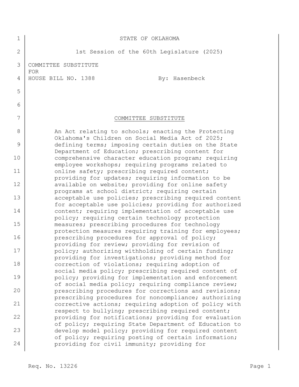 Oklahoma State Department of Education to launch comprehensive character curriculum by 2025