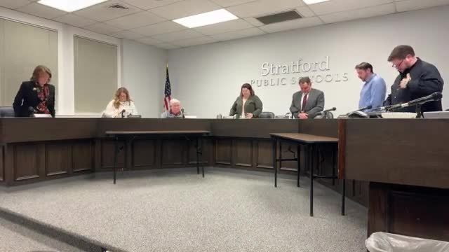 Stratford School Board honors Joe Cabral and emphasizes community support during meeting