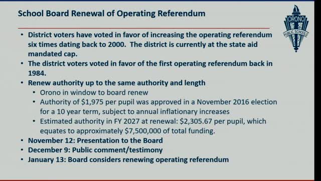 School board discusses operating referendum to address funding gaps