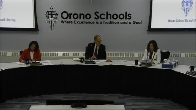 Orono School Board honors departing members Lehi Howe and Mike Bash
