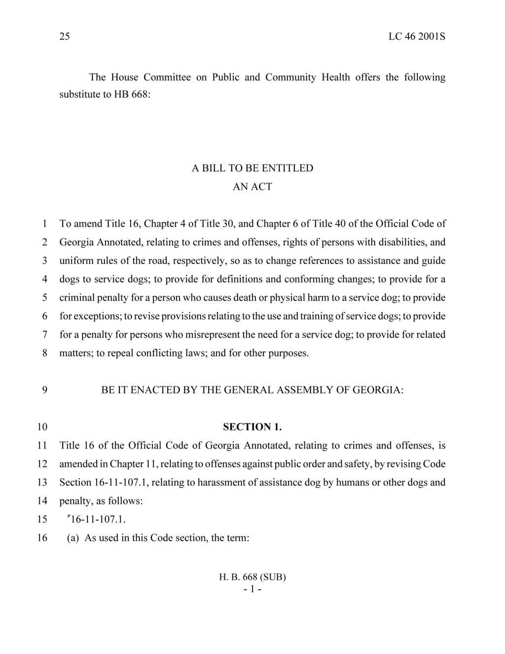 New legislation defines service dogs and training for disabled individuals