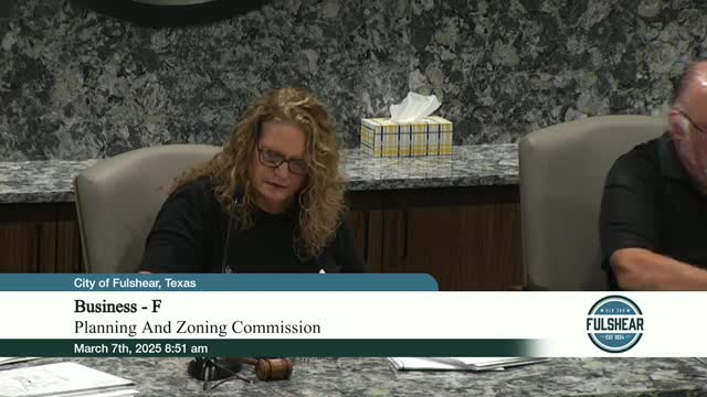 Fulshear planning commission backs broad coordinated development ordinance amendments, flags downtown rules for more review