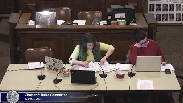 Charter and Rules committee backs modernizing meeting notices; special‑meeting charter change tabled for home‑rule petition