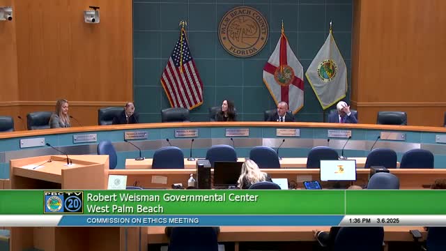 Palm Beach County Commission on Ethics elects Michael Bridal chair, Peter Cruz vice chair