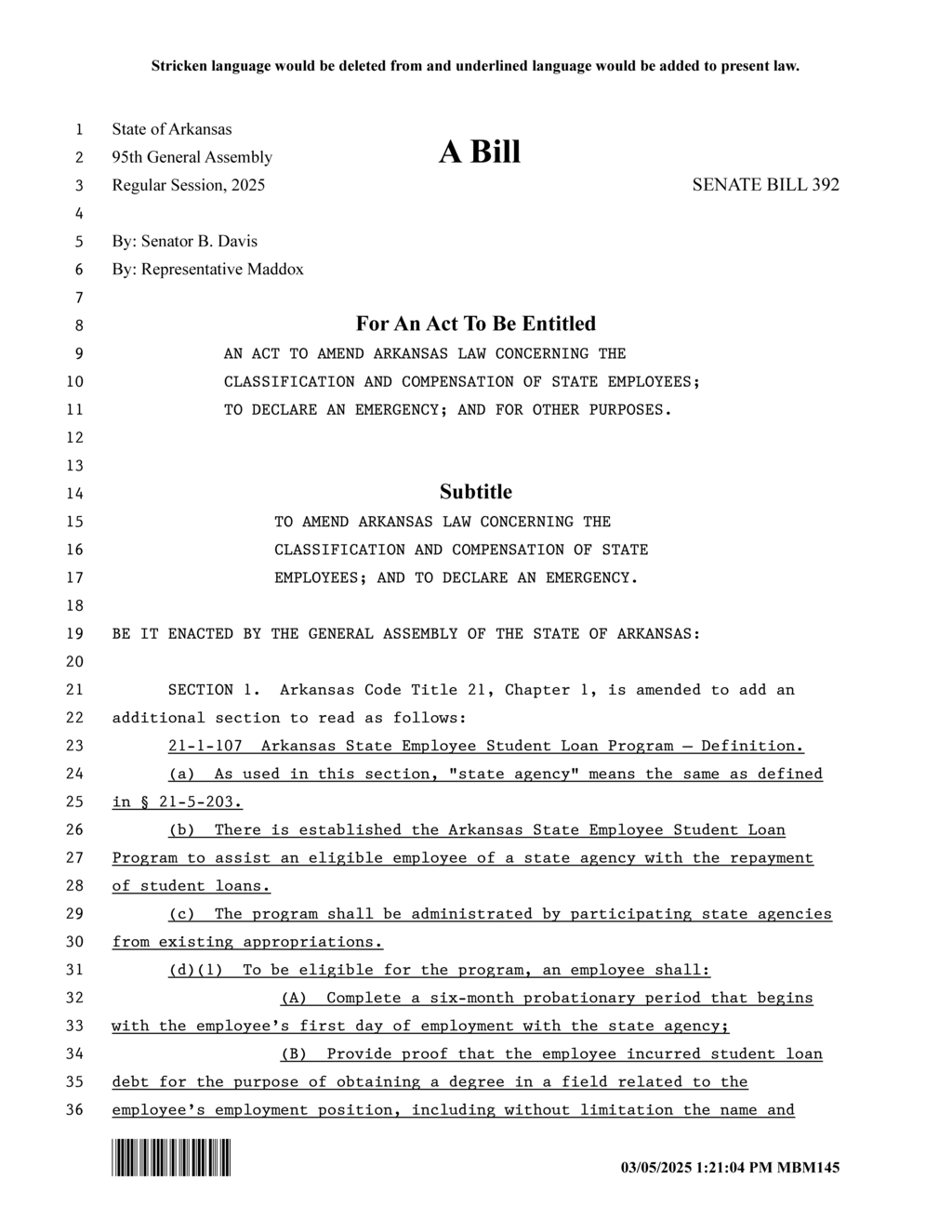 General Assembly approves new salary grades for state services effective July 2025