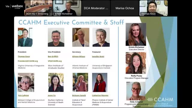 Council of Colleges revisits strategic plan to enhance acupuncture education standards