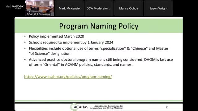 Board and stakeholders debate degree titles, entry‑level doctorate and national standards