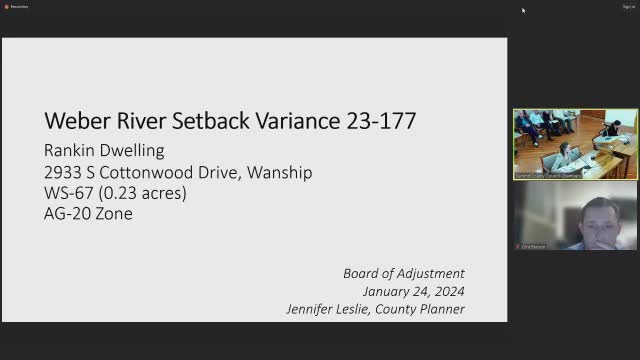 Wanship approves Weber River setback variant for new 2700 square foot home
