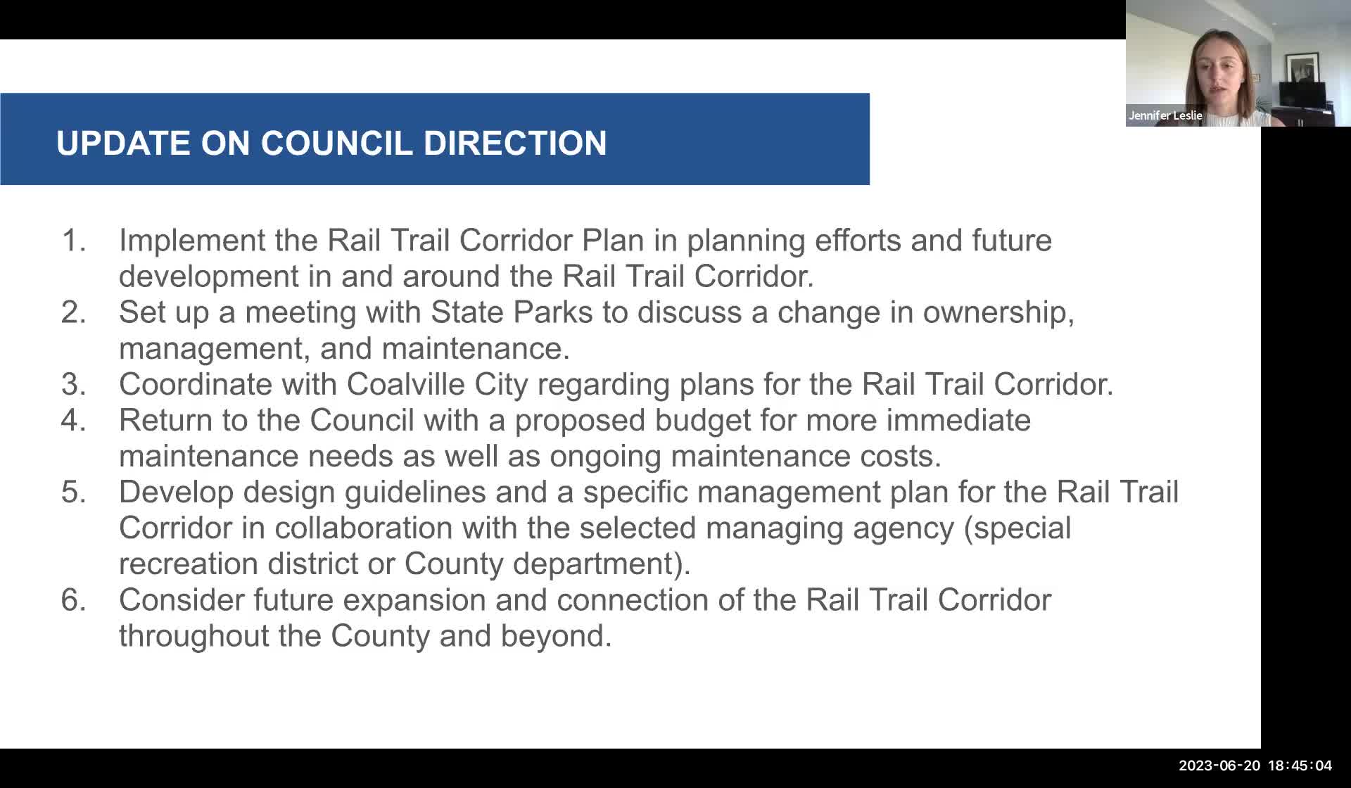 County plans rail trail expansion and e-bike regulations discussion