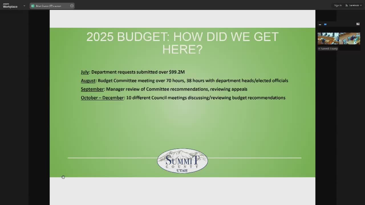 Summit County Council adopts 2025 budget with 3% merit increase for elected officials