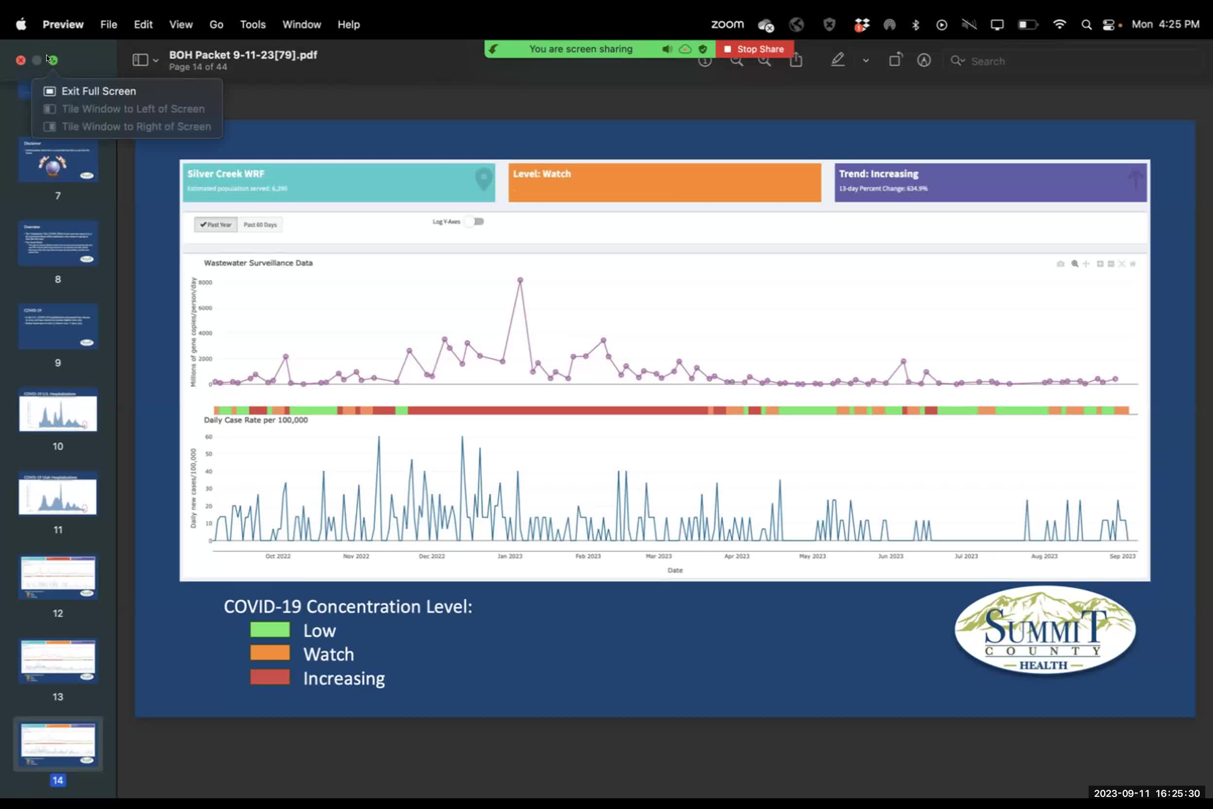 Wastewater data reporting shifts to weekly updates by October