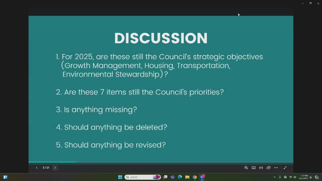 City Council prioritizes transportation and housing initiatives for 2025 work plan