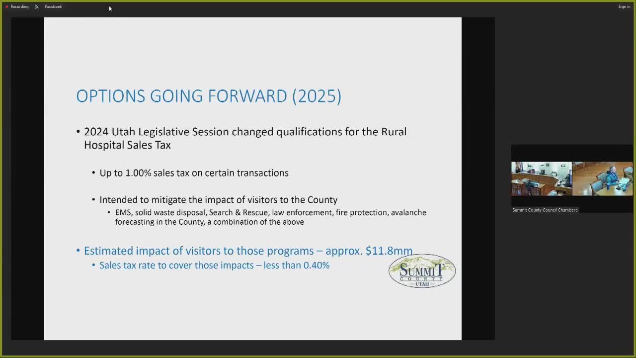 Summit County Council weighs rural hospital tax to offset budget challenges
