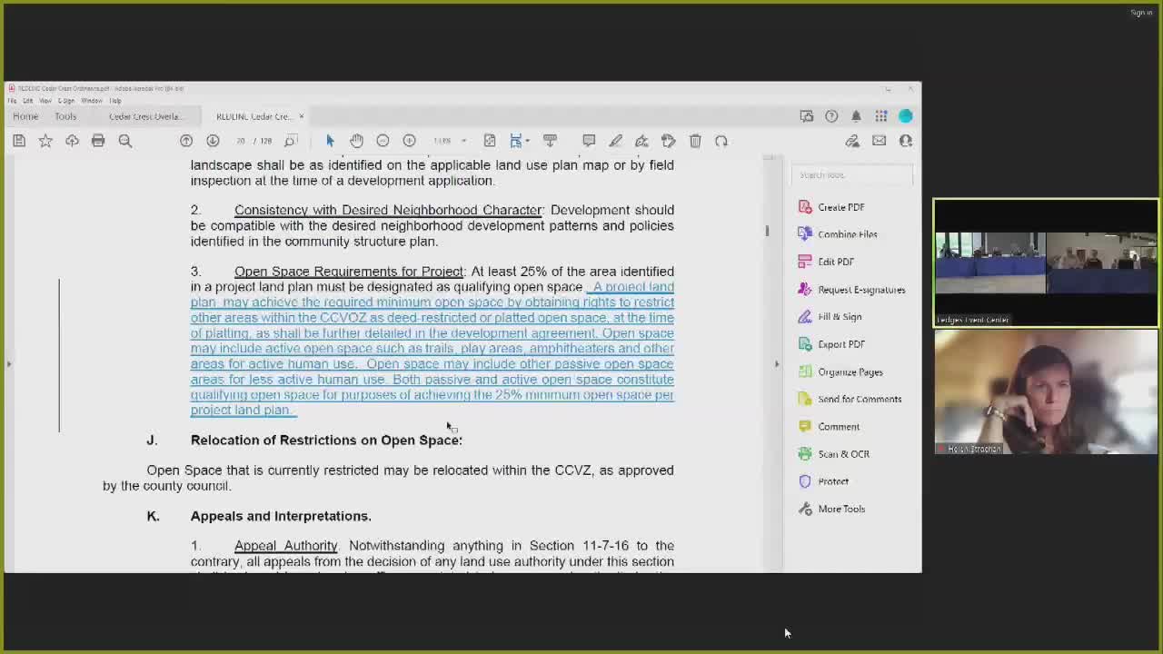 Development plan mandates 25% open space in new zoning regulations