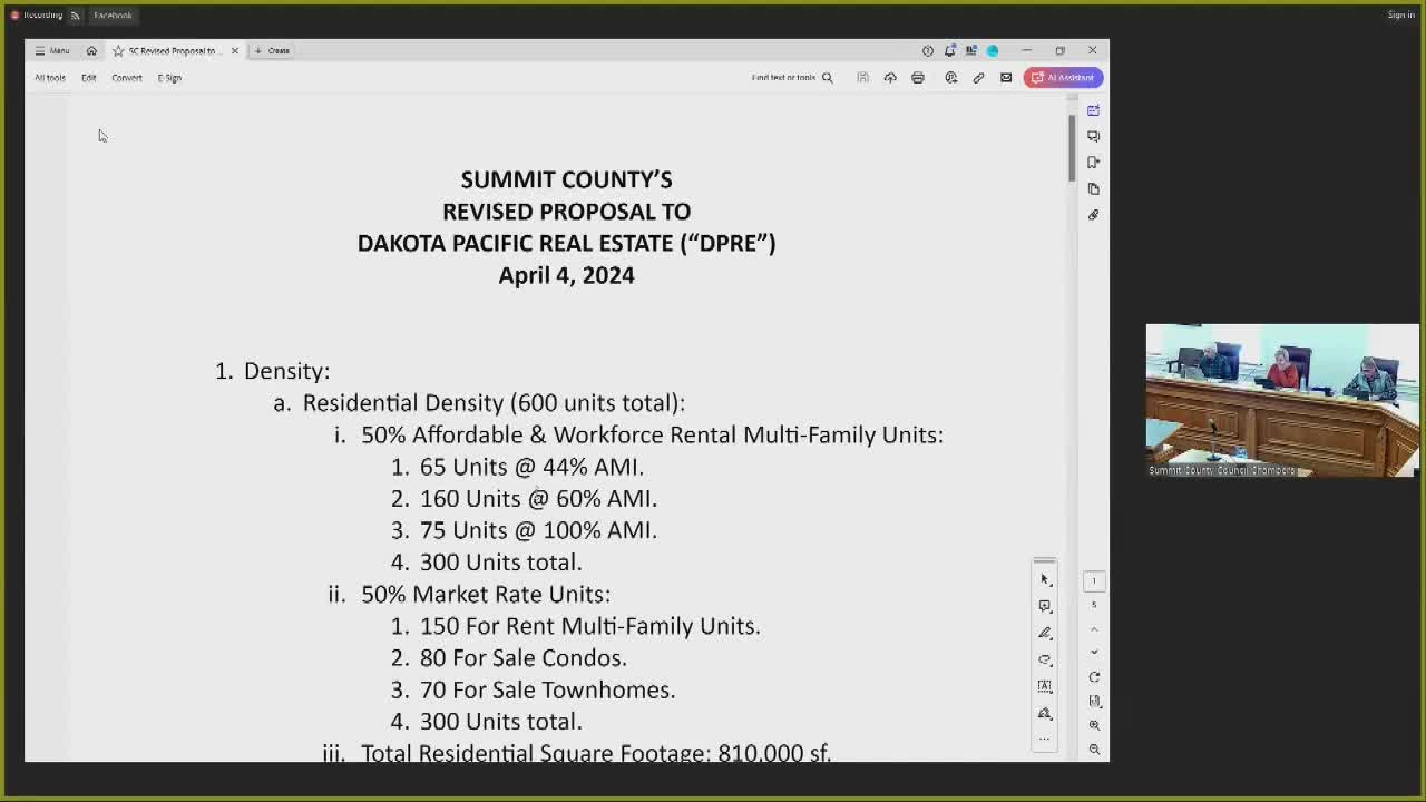 County proposes 600 unit residential and commercial development in Kimball Junction