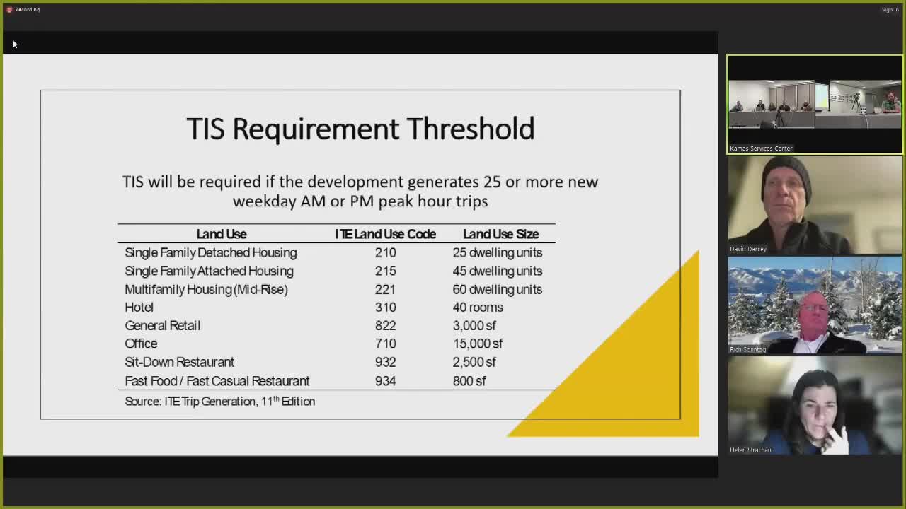 Eastern Summit County debates vehicle trip generation guidelines for new developments