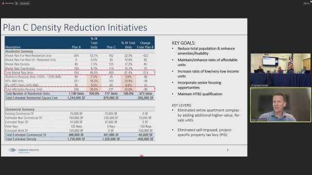 City planners announce significant density reductions and new park amenities